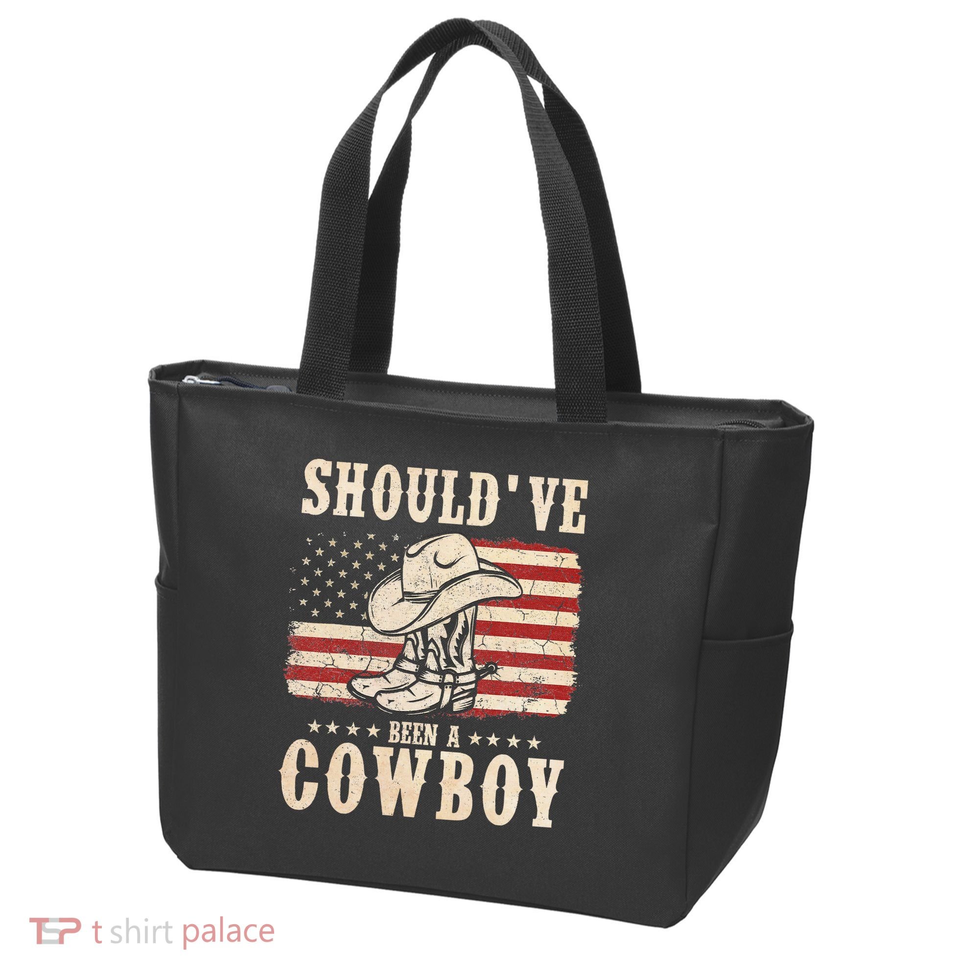 Hat Boots I Should Have Been A Cowboy Tote Bag