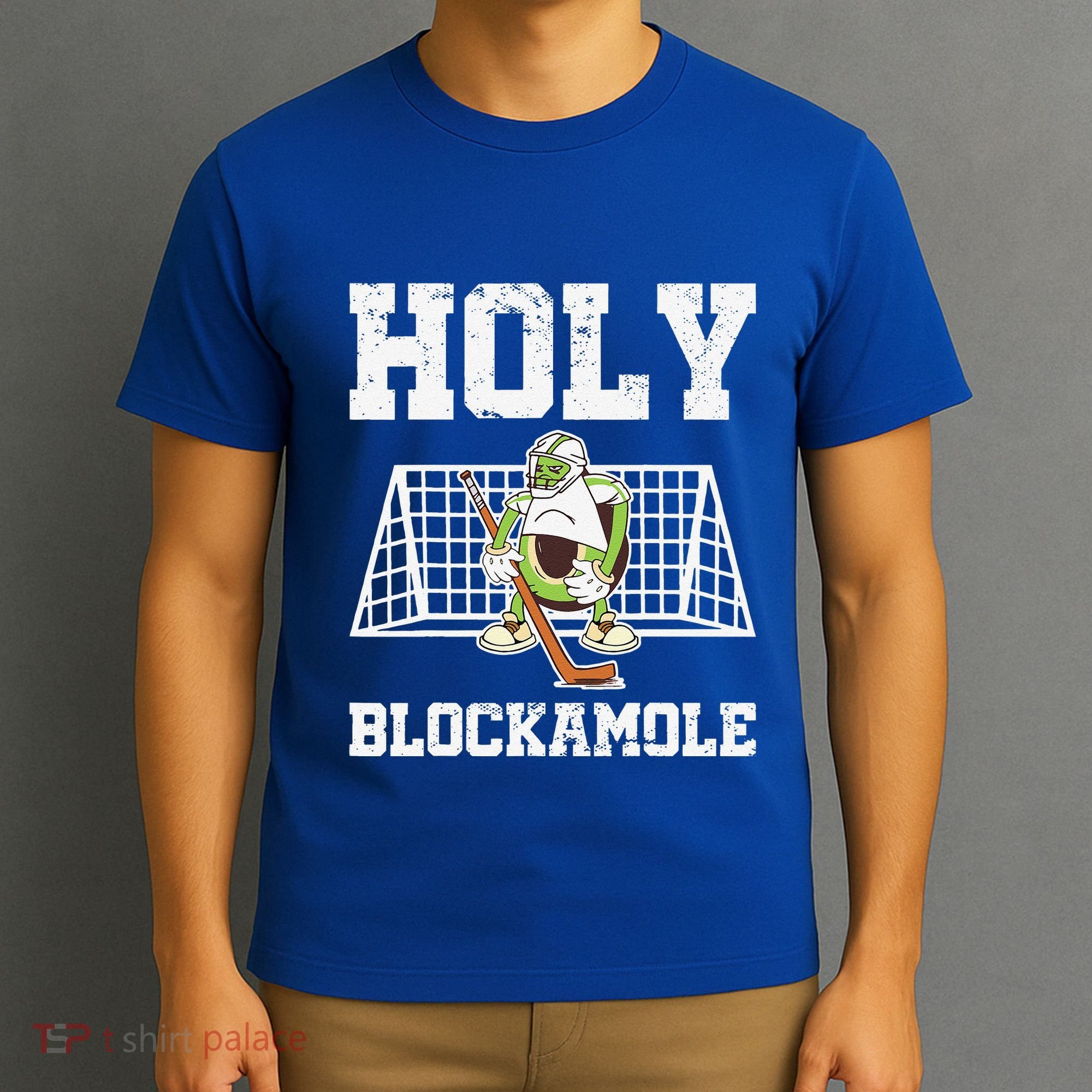 Holy Blockamole Ice Hockey Goalie Hockey Goalkeeper T-Shirt