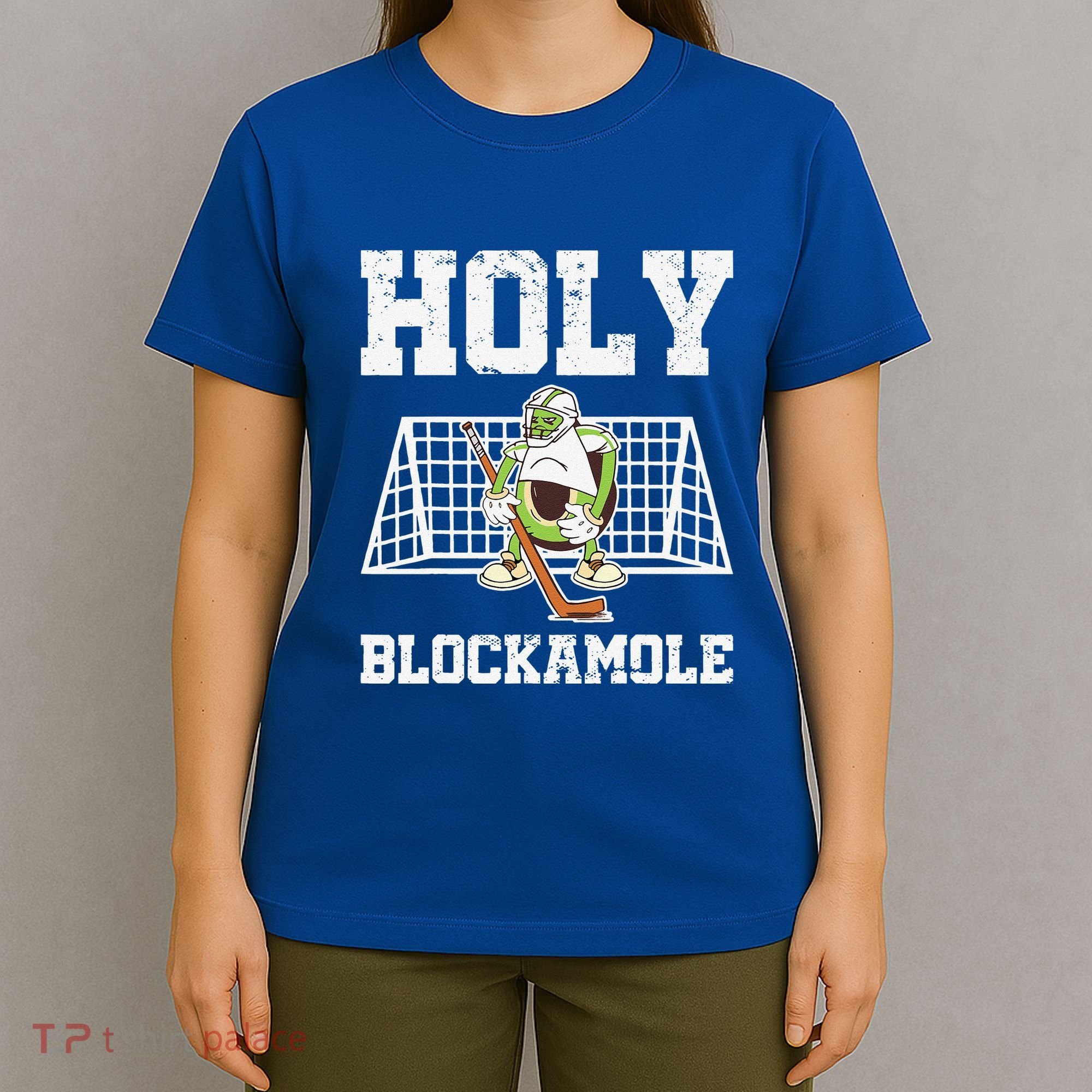 Holy Blockamole Ice Hockey Goalie Hockey Goalkeeper T-Shirt
