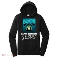 Happy Birthday Jesus  Christmas Advent Nativity Scene North  Women's Hoodie thumb 0