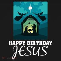 Happy Birthday Jesus  Christmas Advent Nativity Scene North  Mousepad thumb 1
