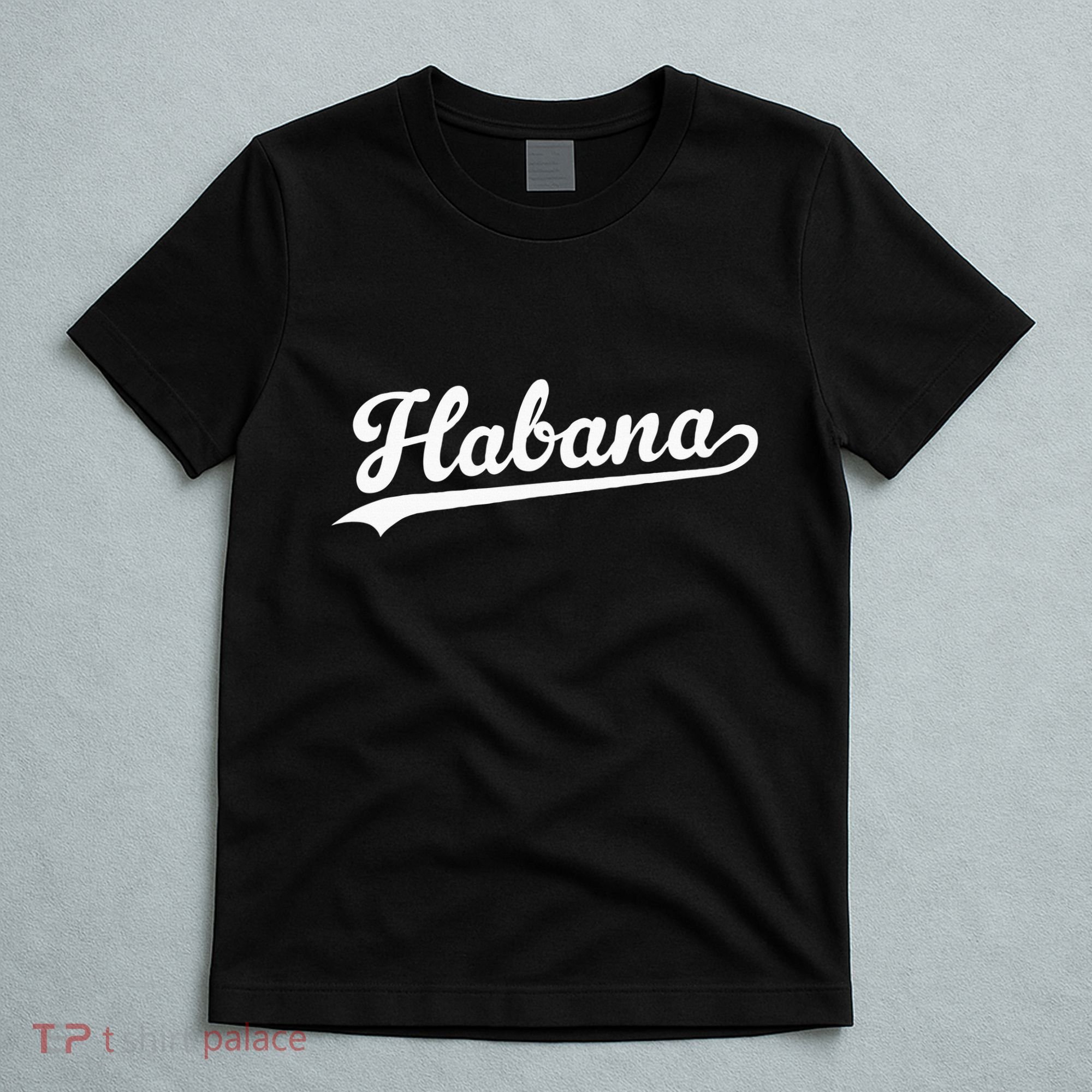 Habana Baseball Jersey Script Vintage Retro Style T-Shirt