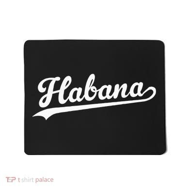 Habana Baseball Jersey Script Vintage Retro Style Mousepad