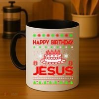 Happy Birthday Jesus Ugly Christmas Coffee Mug thumb 4
