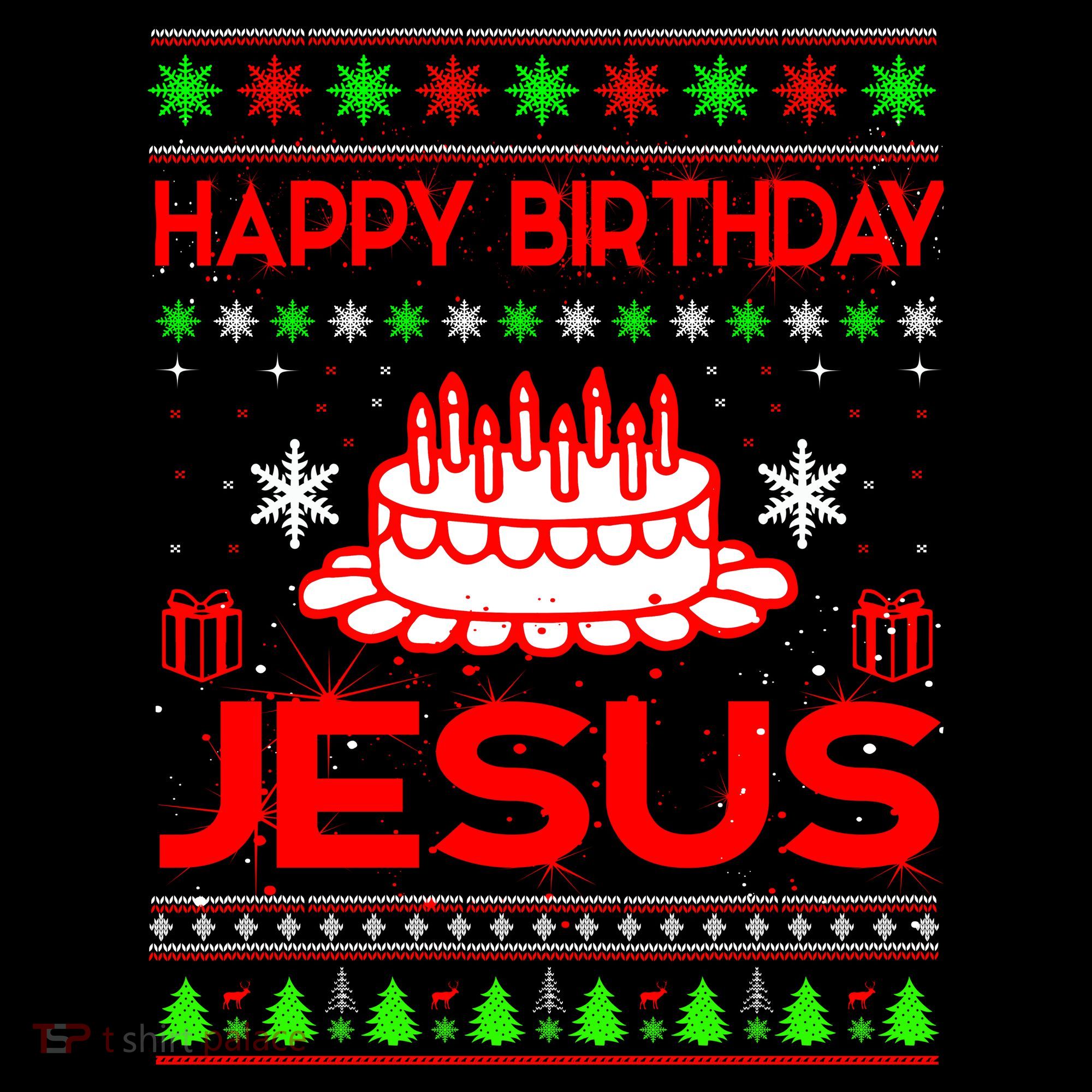 Happy Birthday Jesus Ugly Christmas Coffee Mug