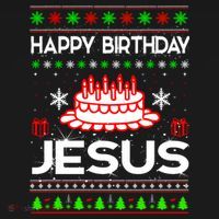 Happy Birthday Jesus Ugly Christmas Women's Hoodie thumb 2