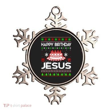 Happy Birthday Jesus Ugly Christmas Ornament