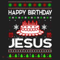 Happy Birthday Jesus Ugly Christmas Hat thumb 2