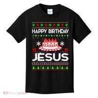Happy Birthday Jesus Ugly Christmas Kids T-Shirt thumb 0