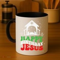 Happy Birthday Jesus Coffee Mug thumb 4