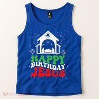 Happy Birthday Jesus Tank Top thumb 2