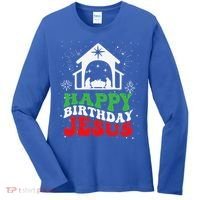 Happy Birthday Jesus Women's Long Sleeve Shirt thumb 0