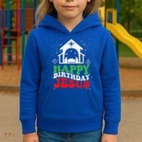Happy Birthday Jesus Kids Hoodie thumb 3
