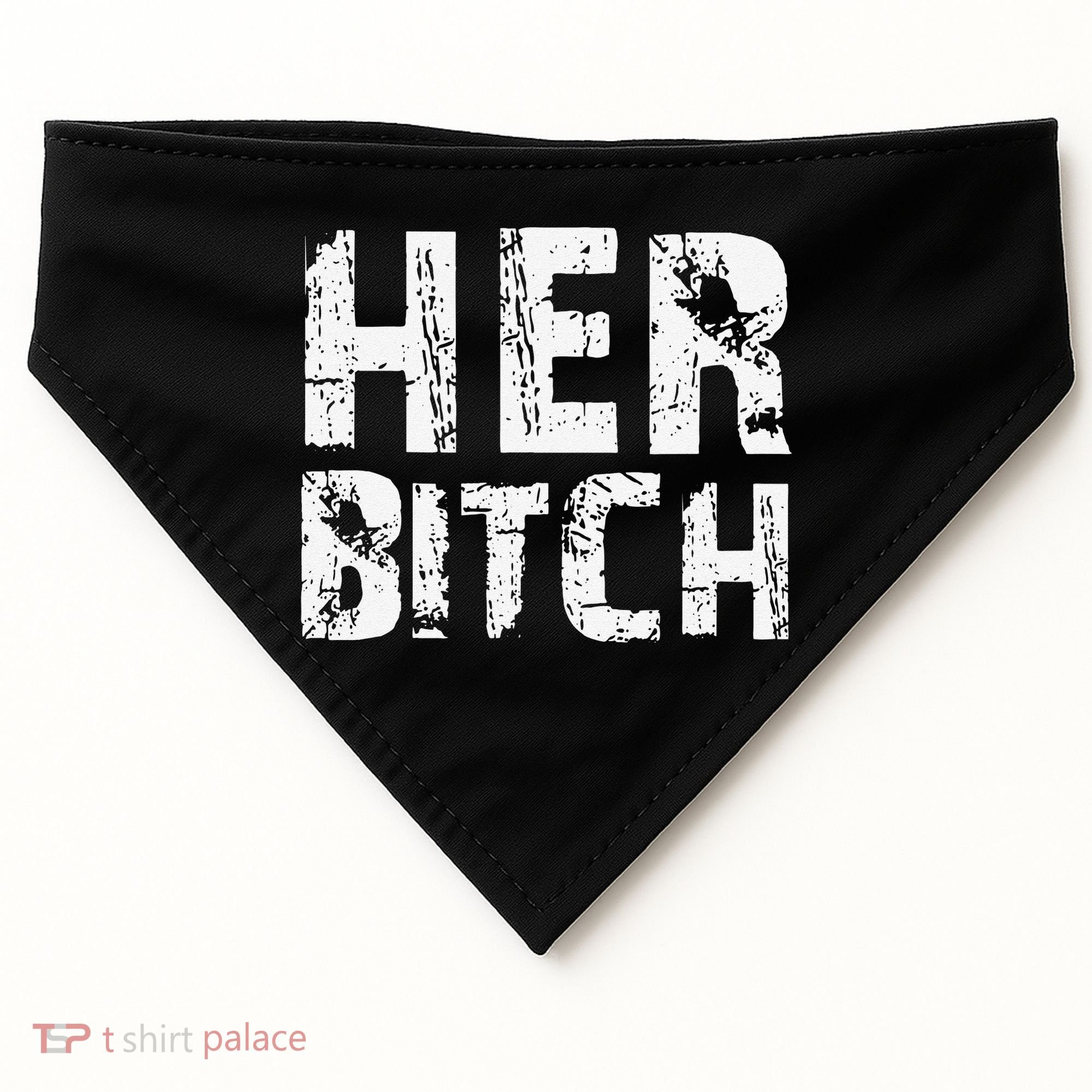 HER BITCH Kinky Couples Outfit FemDom Master Slave USA-Made Doggie Bandana