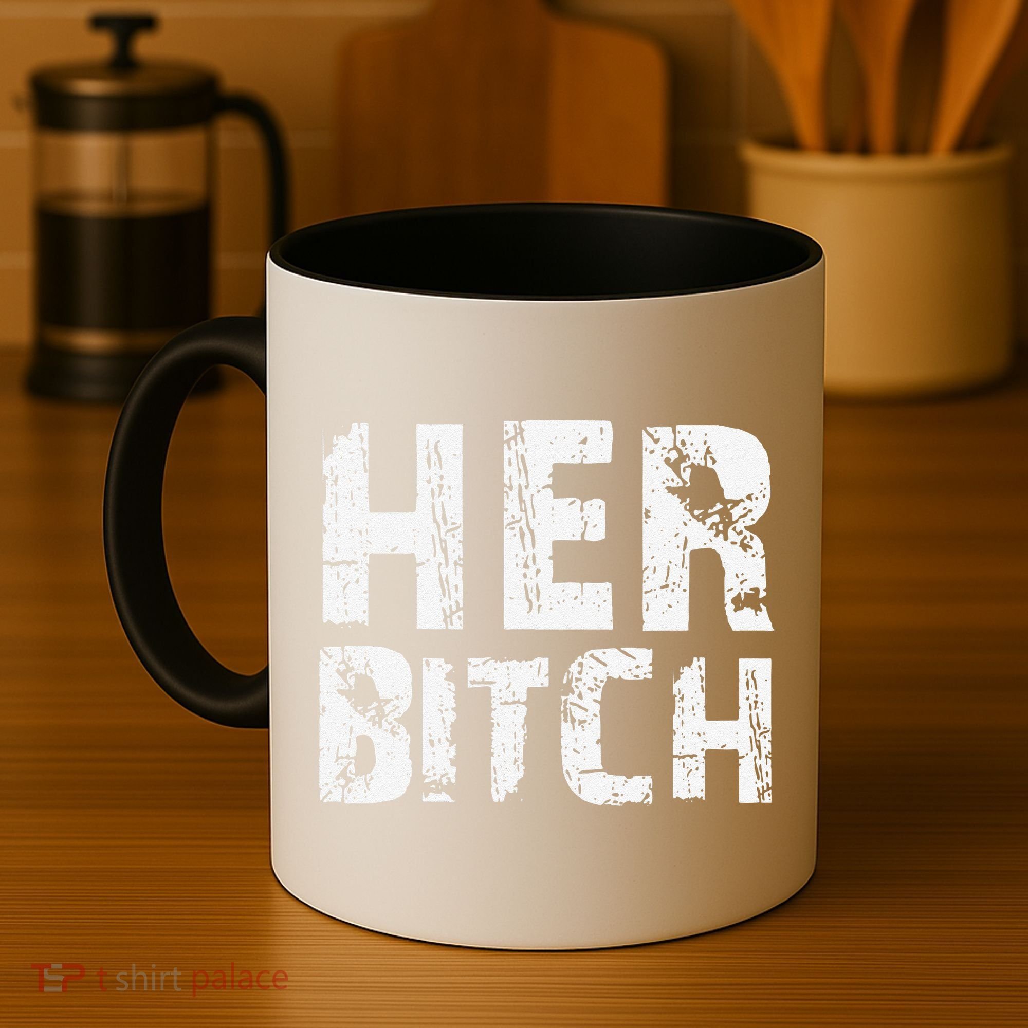 HER BITCH Kinky Couples Outfit FemDom Master Slave Coffee Mug