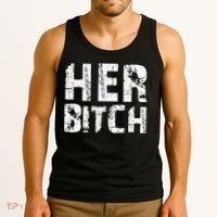 HER BITCH Kinky Couples Outfit FemDom Master Slave Tank Top thumb 3