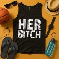 HER BITCH Kinky Couples Outfit FemDom Master Slave Tank Top thumb 4