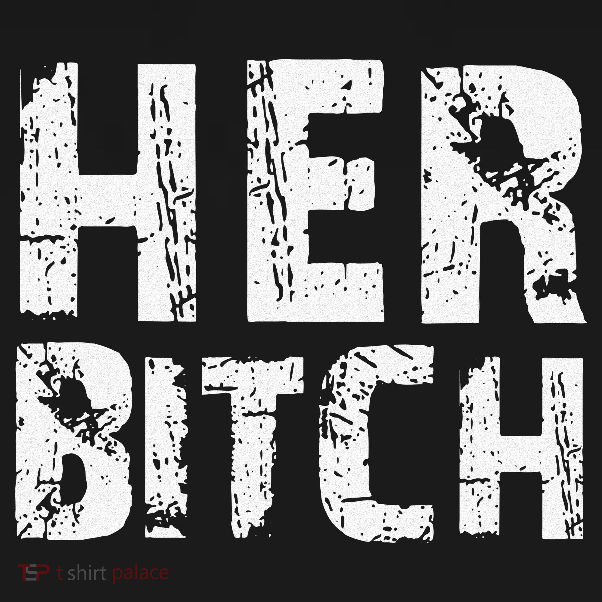 HER BITCH Kinky Couples Outfit FemDom Master Slave Women's T-Shirt