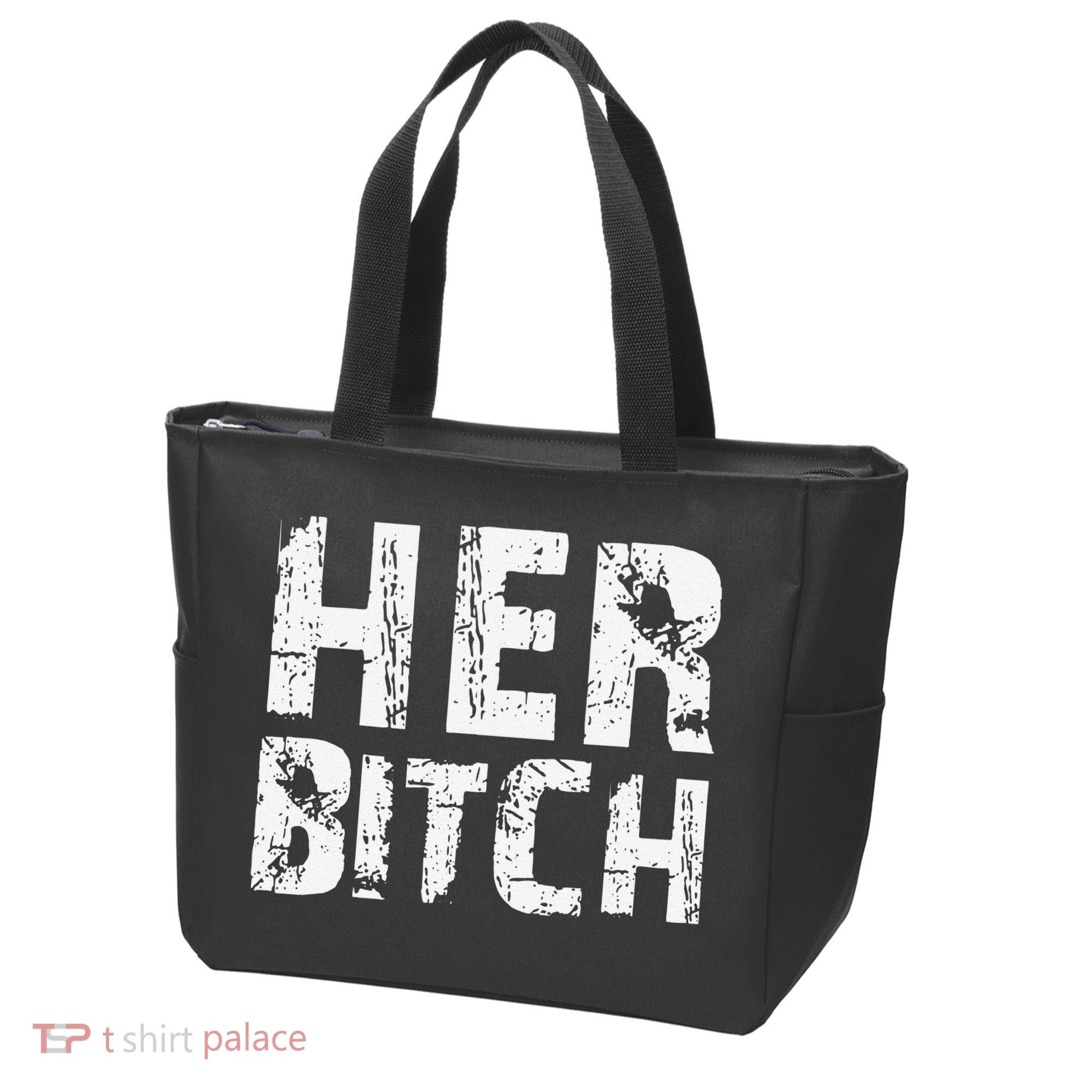 HER BITCH Kinky Couples Outfit FemDom Master Slave Tote Bag