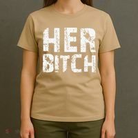 HER BITCH Kinky Couples Outfit FemDom Master Slave T-Shirt thumb 4