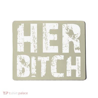 HER BITCH Kinky Couples Outfit FemDom Master Slave Mousepad
