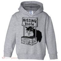Hissing Booth Kitten Kitty Cat Furmom Furdad Toddler Hoodie thumb 0