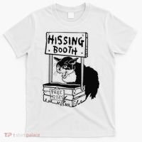 Hissing Booth Kitten Kitty Cat Furmom Furdad T-Shirt thumb 0