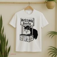 Hissing Booth Kitten Kitty Cat Furmom Furdad T-Shirt thumb 2