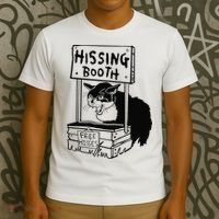 Hissing Booth Kitten Kitty Cat Furmom Furdad T-Shirt thumb 3