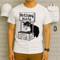 Hissing Booth Kitten Kitty Cat Furmom Furdad T-Shirt thumb 6