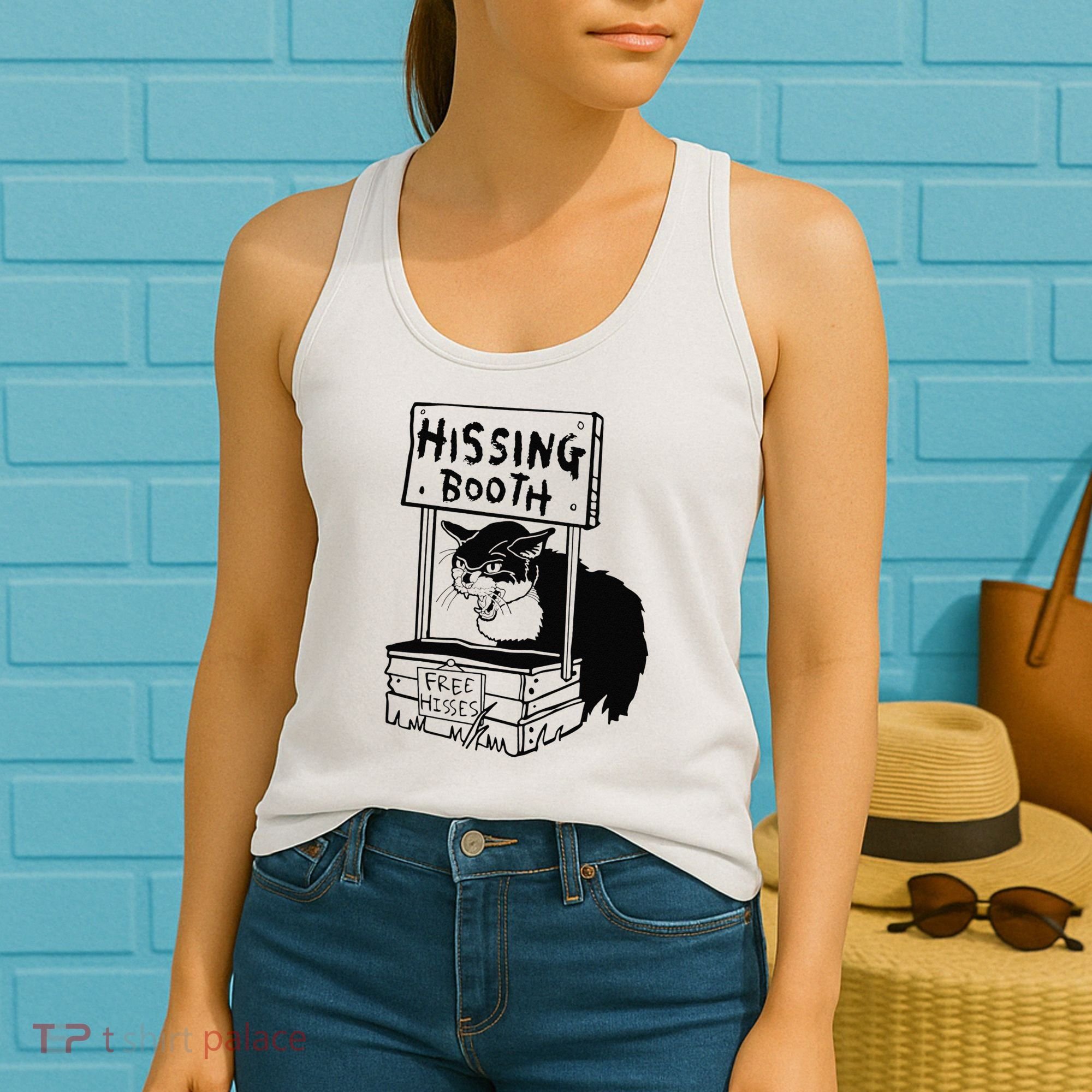 Hissing Booth Kitten Kitty Cat Furmom Furdad Women's Tank Top