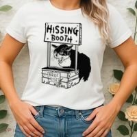 Hissing Booth Kitten Kitty Cat Furmom Furdad Women's T-Shirt thumb 2