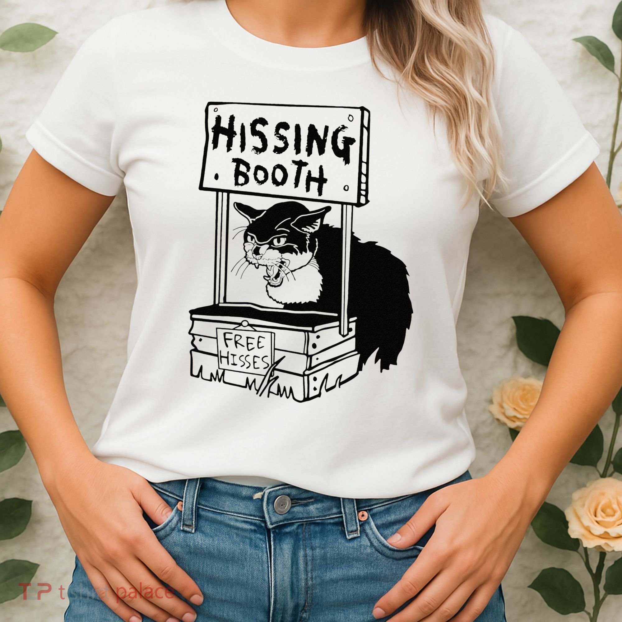 Hissing Booth Kitten Kitty Cat Furmom Furdad Women's T-Shirt
