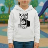 Hissing Booth Kitten Kitty Cat Furmom Furdad Kids Hoodie thumb 3