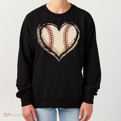 Heart Baseball Love Women's Sweatshirt