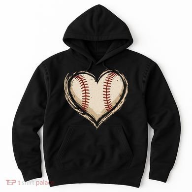 Heart Baseball Love Hoodie