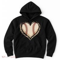 Heart Baseball Love Hoodie thumb 0