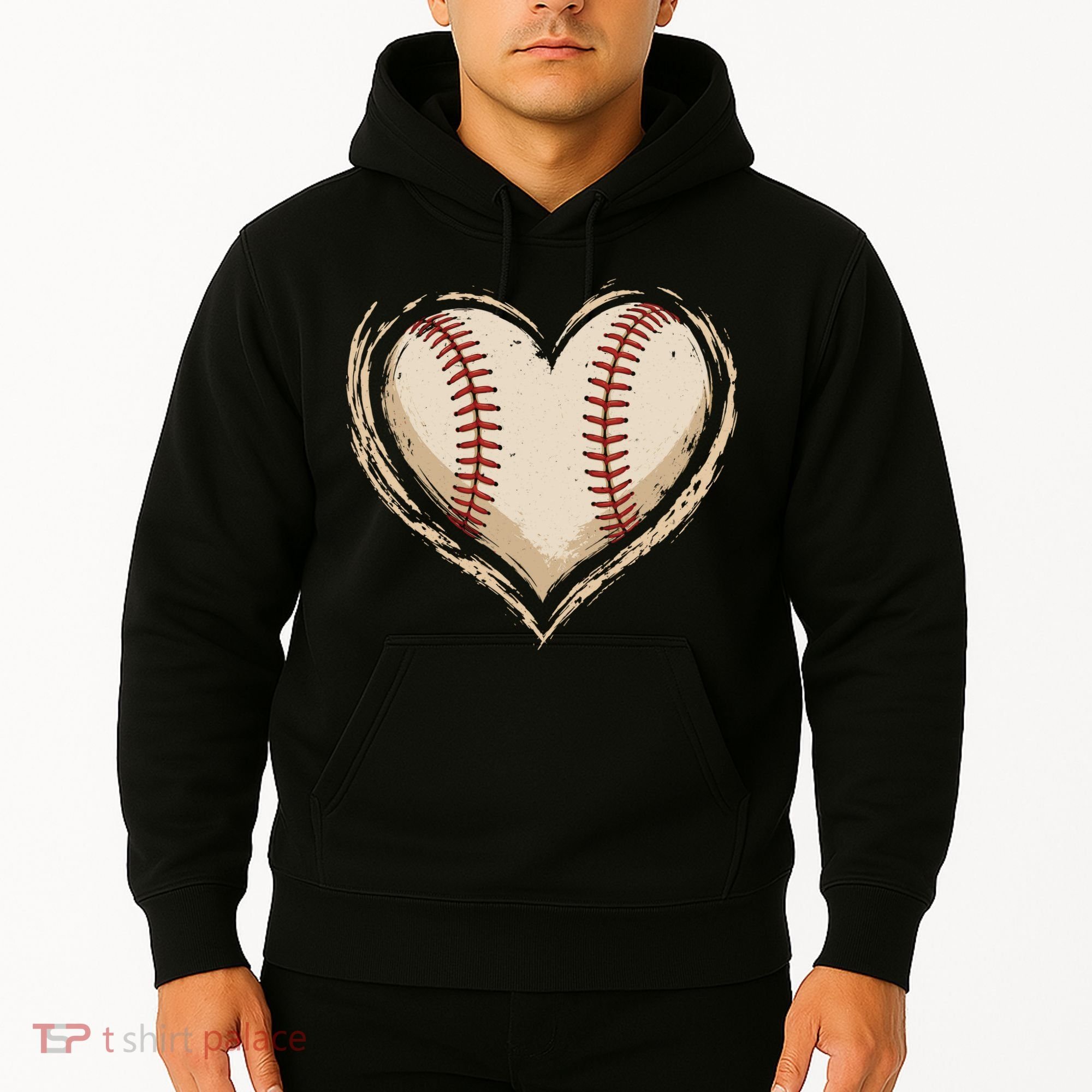 Heart Baseball Love Hoodie