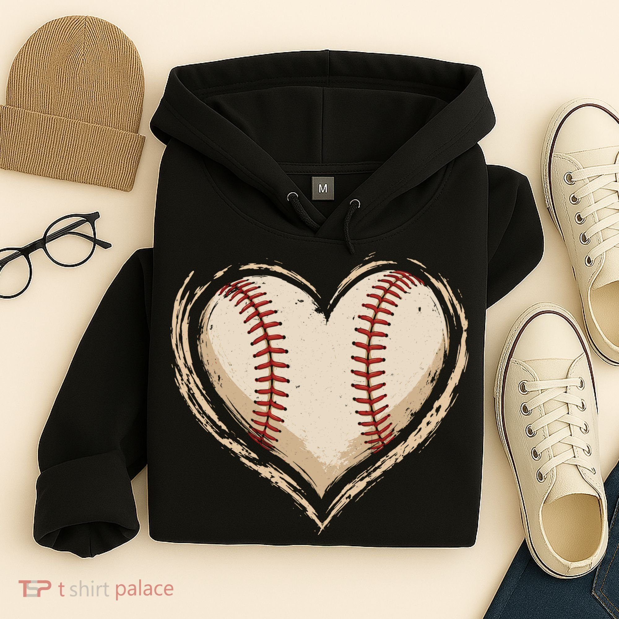 Heart Baseball Love Hoodie