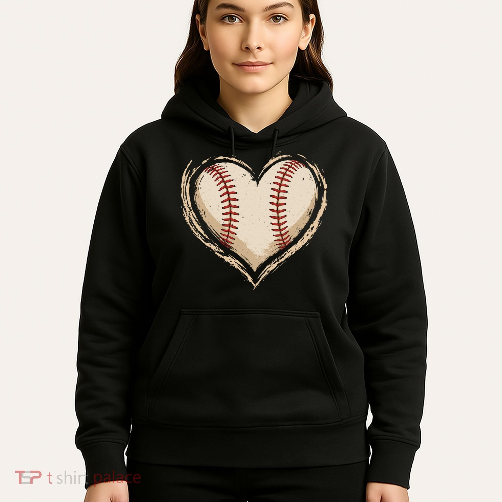 Heart Baseball Love Hoodie