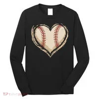 Heart Baseball Love Long Sleeve Shirt thumb 0
