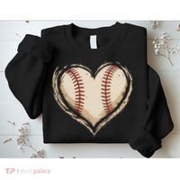 Heart Baseball Love Sweatshirt thumb 2