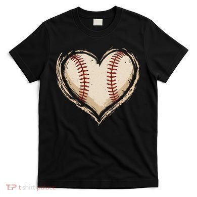 Heart Baseball Love T-Shirt