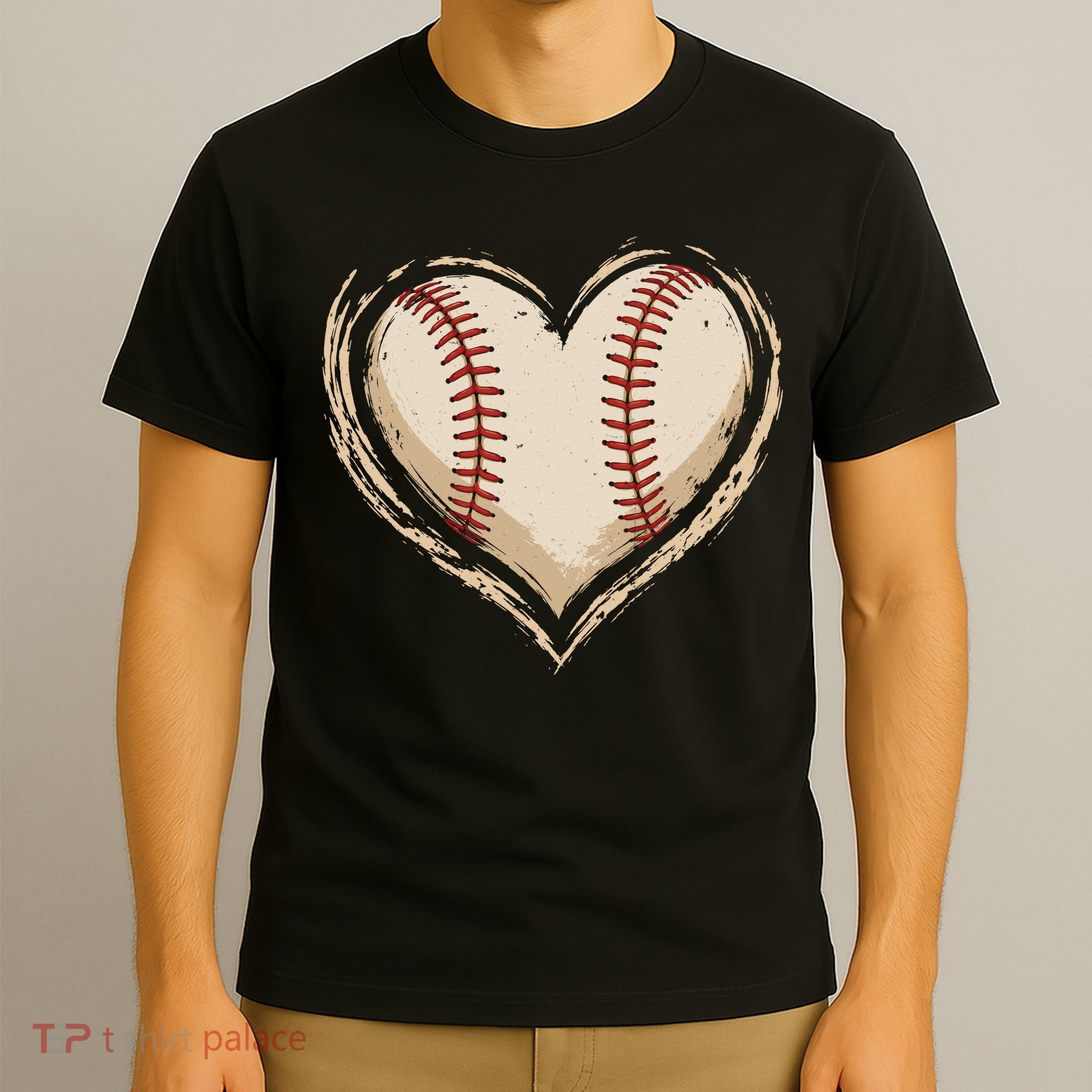Heart Baseball Love T-Shirt