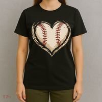 Heart Baseball Love T-Shirt thumb 4
