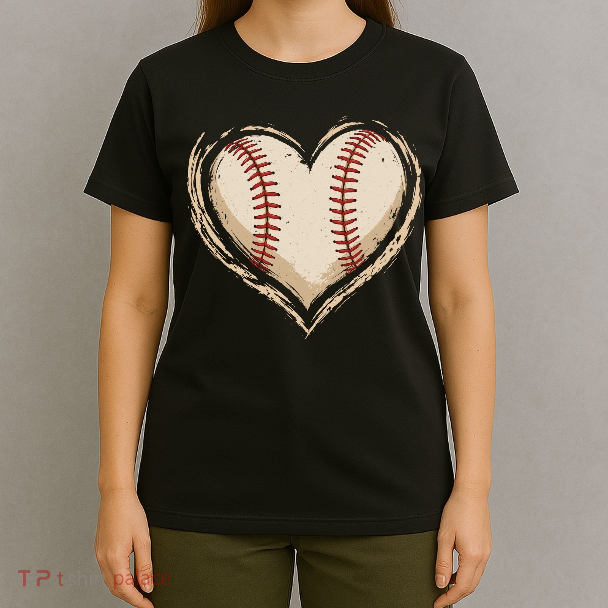 Heart Baseball Love T-Shirt