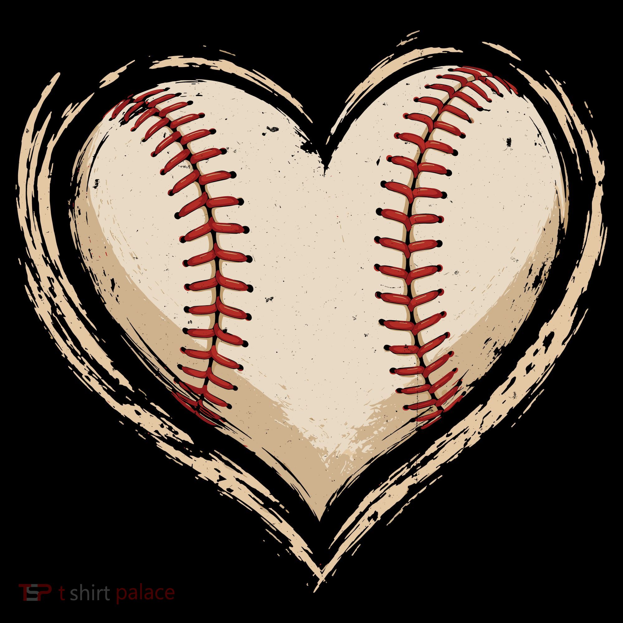 Heart Baseball Love Women's Hoodie