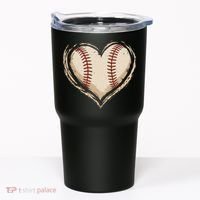 Heart Baseball Love Tumbler thumb 0