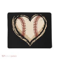 Heart Baseball Love Mousepad thumb 0