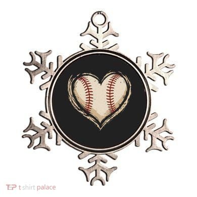 Heart Baseball Love Ornament